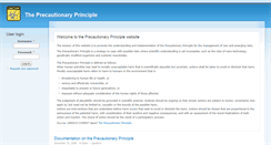 Desktop Screenshot of precautionaryprinciple.eu